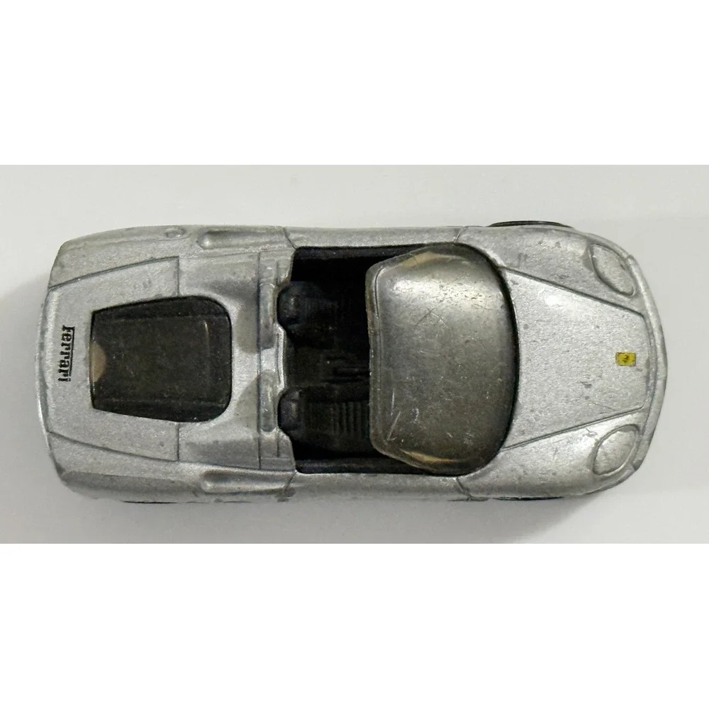 Matchbox Ferrari 360 Spider Kids 1:64 Silver Diecast Convertible Toy Car 2001